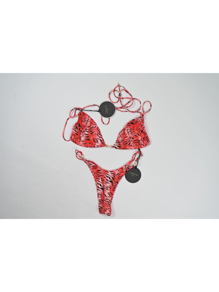Sommer Swim Ella Infinity Bralette Top & Liora Bottoms Bikini In Inferna — image 2 of 3